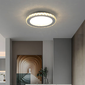 Chrome Crystal Flush Mount Ceiling Light Luxury Crystal Chandeliers