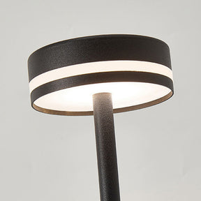 Modern I-Shaped Metal Rechargeable Dimmable Touch Table Lamp for Bedroom Tea Room