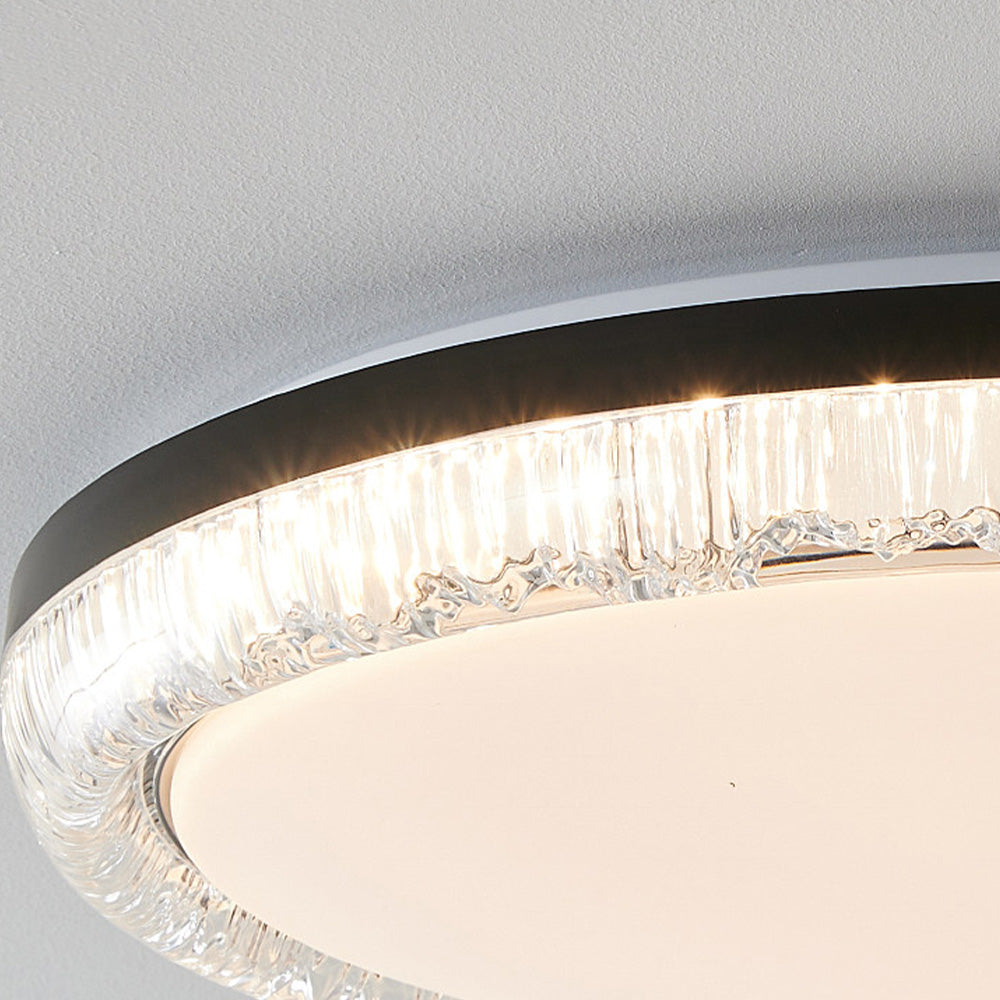 Modern Crystal Flush Mount LED Ceiling Lamp for Dining Room