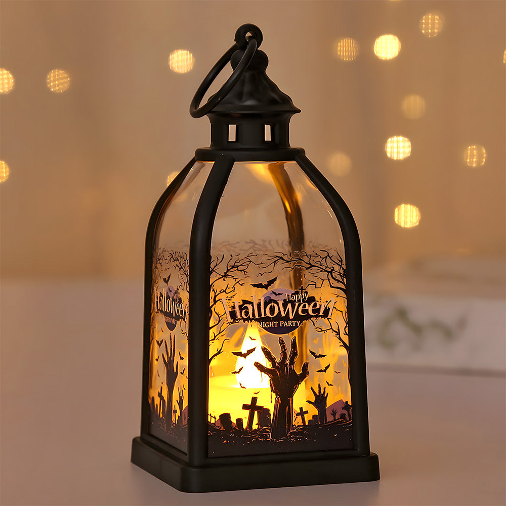 Indoor Decor Witch Bat LED Halloween Table Lamp for Night Party