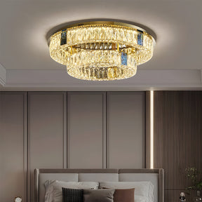 Modern Luxury K9 Crystal LED Flush Mount Ceiling Light