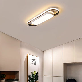 Black Simple Corridor Long LED Low Ceiling Lights