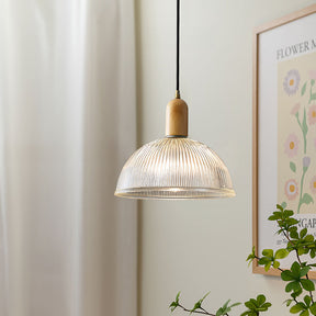 Wabi-Sabi Glass Bedroom Clear Pendant Lights