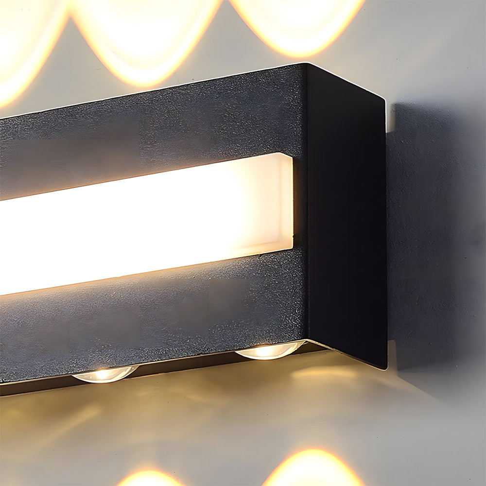 Black Outdoor LED Wall Lights for Patio Garage