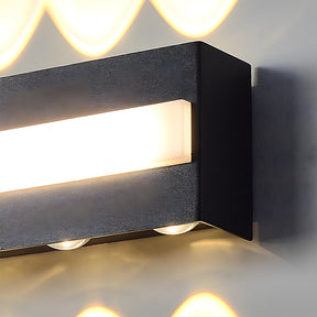 Black Outdoor LED Wall Lights for Patio Garage