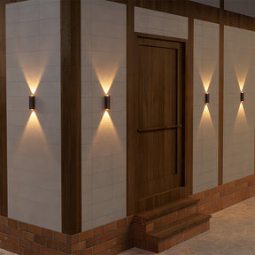 Outdoor Solar Lights Up and Down Modern Outdoor Wall Lights For Garden and Courtyard