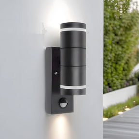 Cylindrical Wall-mounted Stainless Steel Outdoor Wall Lights for Living Room