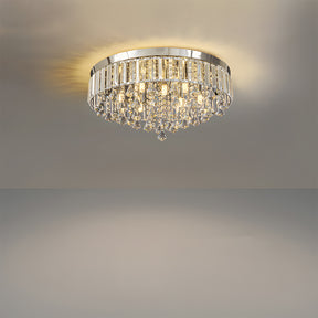 Modern Crystal Ceiling Light Fixture Flush Mount Ceiling Lights for Living Room