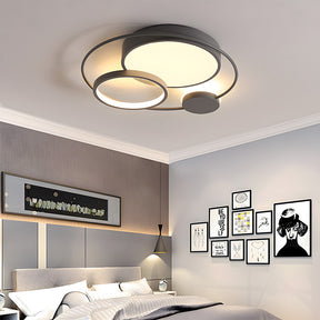 Design Circular Flush Mount LED Bedroom Ceiling Light