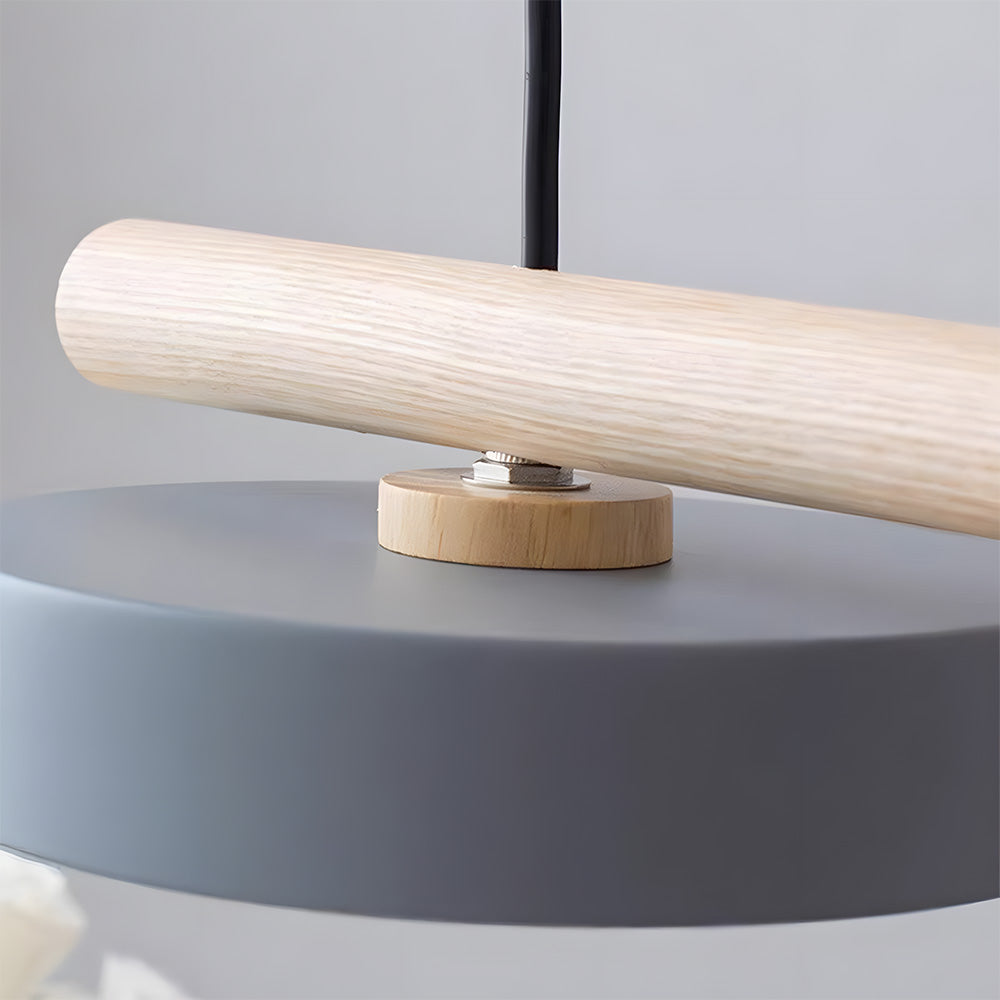 Modern LED Pendant Lamps for Kitchen Nordic Wood Ceiling Hanging lamp