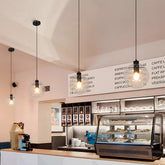 Industrial Vintage Transparent Glass Island Pendant Lights