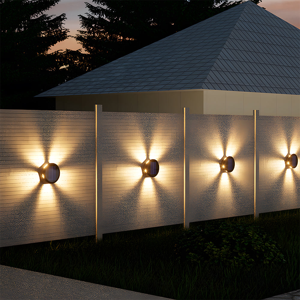 Outdoor Waterproof Wall Lights Solar Wall Sconce for Garden Patio