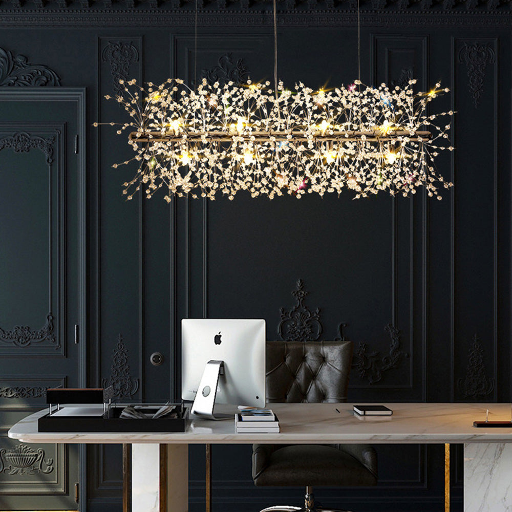 Nordic Luxury Crystal Dining Pendant Light for Kitchen Island