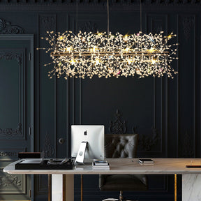 Nordic Luxury Crystal Dining Pendant Light for Kitchen Island