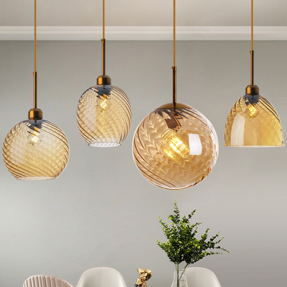 Contemporary Simple Glass Pendant Light