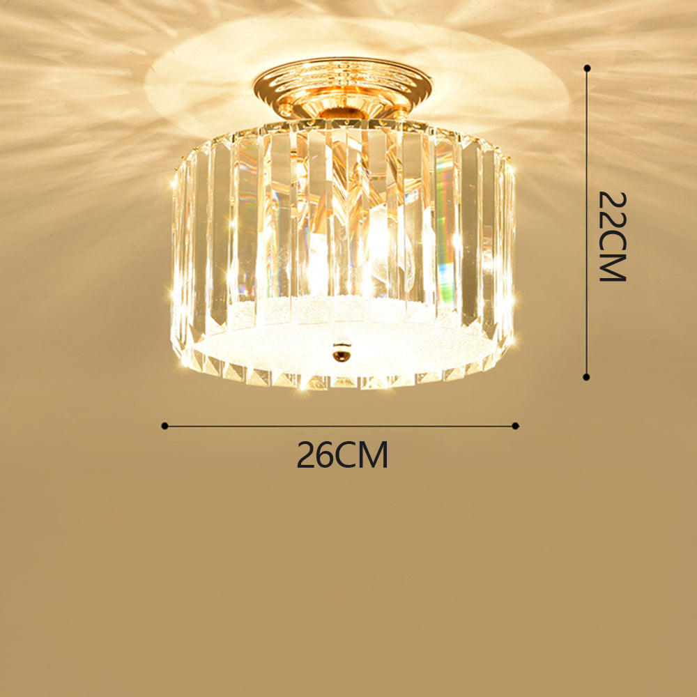 Crystal Ceiling Light Living Room Ceiling Lighting Gold