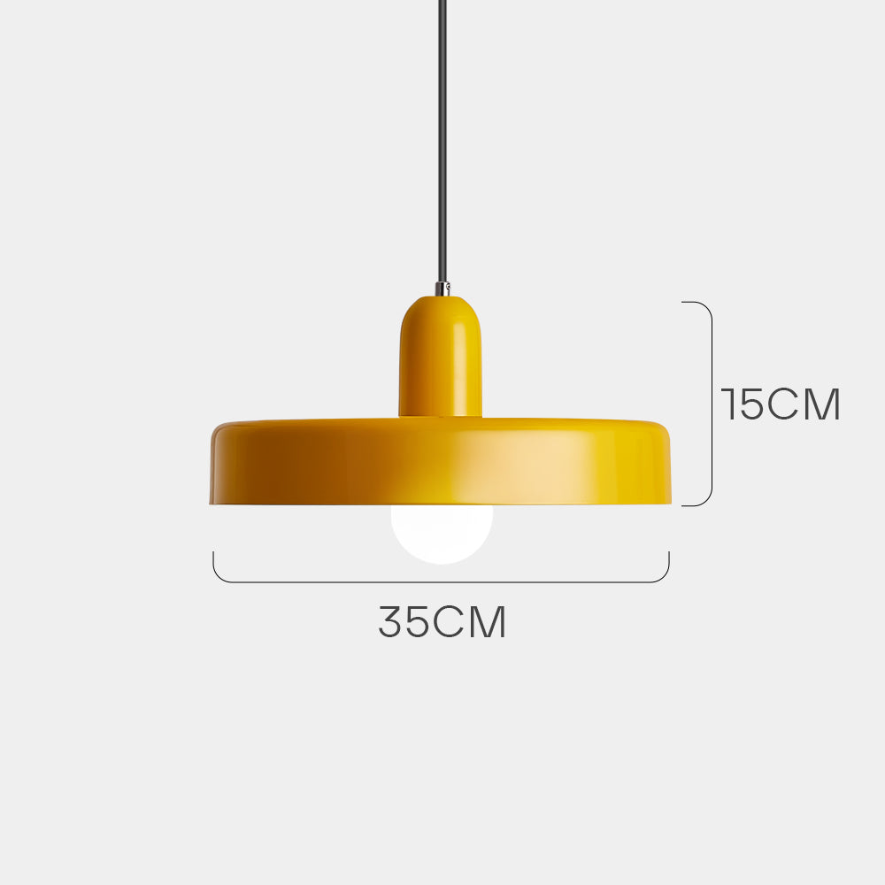 Bauhaus Modern Colorful Iron Pendant Light For Living Room