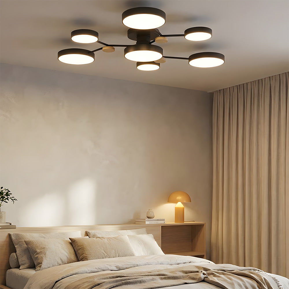 Modern Semi Flush LED Ceiling Lights for Bedroom Living Room
