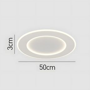 Minimalist White Acrylic LED Living Room Ceiling Lights