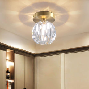 Nordic Luxury Minimalist Metal Crystal Ceiling Light