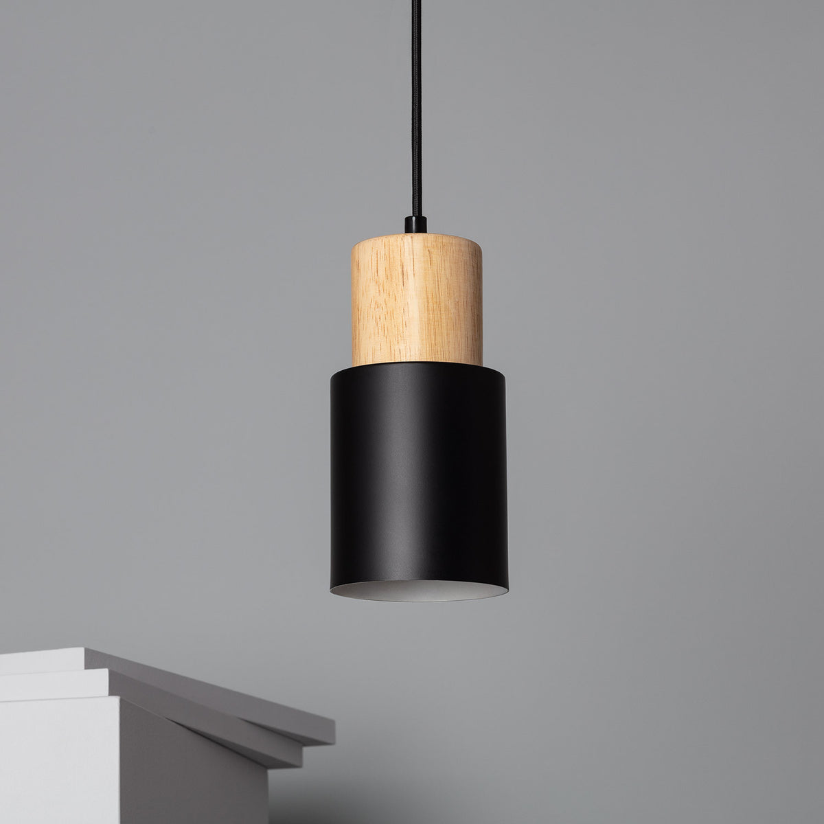 Modern Macaron Cylinder Iron Pendant Light