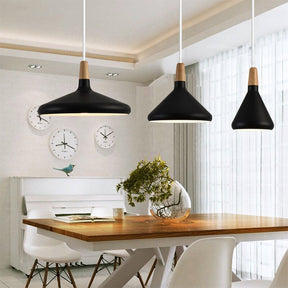 Nordic Macaron Creative Wooden Pendant Lamp