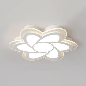 Minimalist Flower Acrylic White LED Ceiling Light