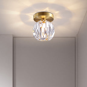 Nordic Luxury Minimalist Metal Crystal Ceiling Light