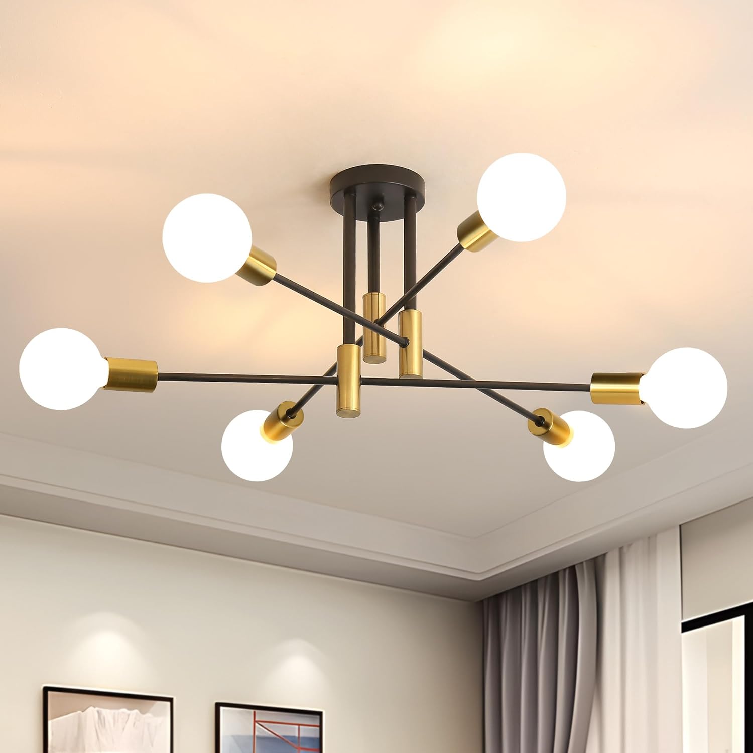 Modern Nordic Black Ceiling Lights