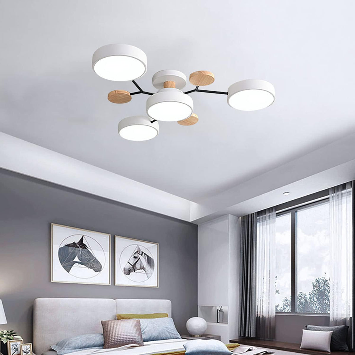 Modern Round Low Ceiling Light For Living Room