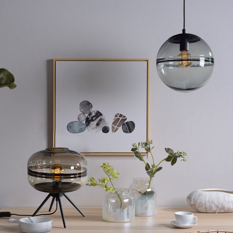 Nordic Clear Glass Ball Stained Pendant Lighting