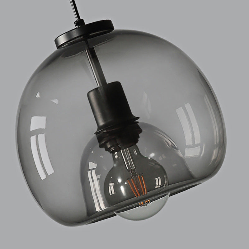 Modern Retro Copper Glass Hallway Pendant Light