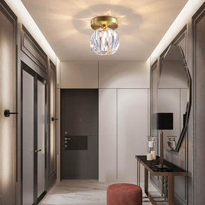 Nordic Luxury Minimalist Metal Crystal Ceiling Light