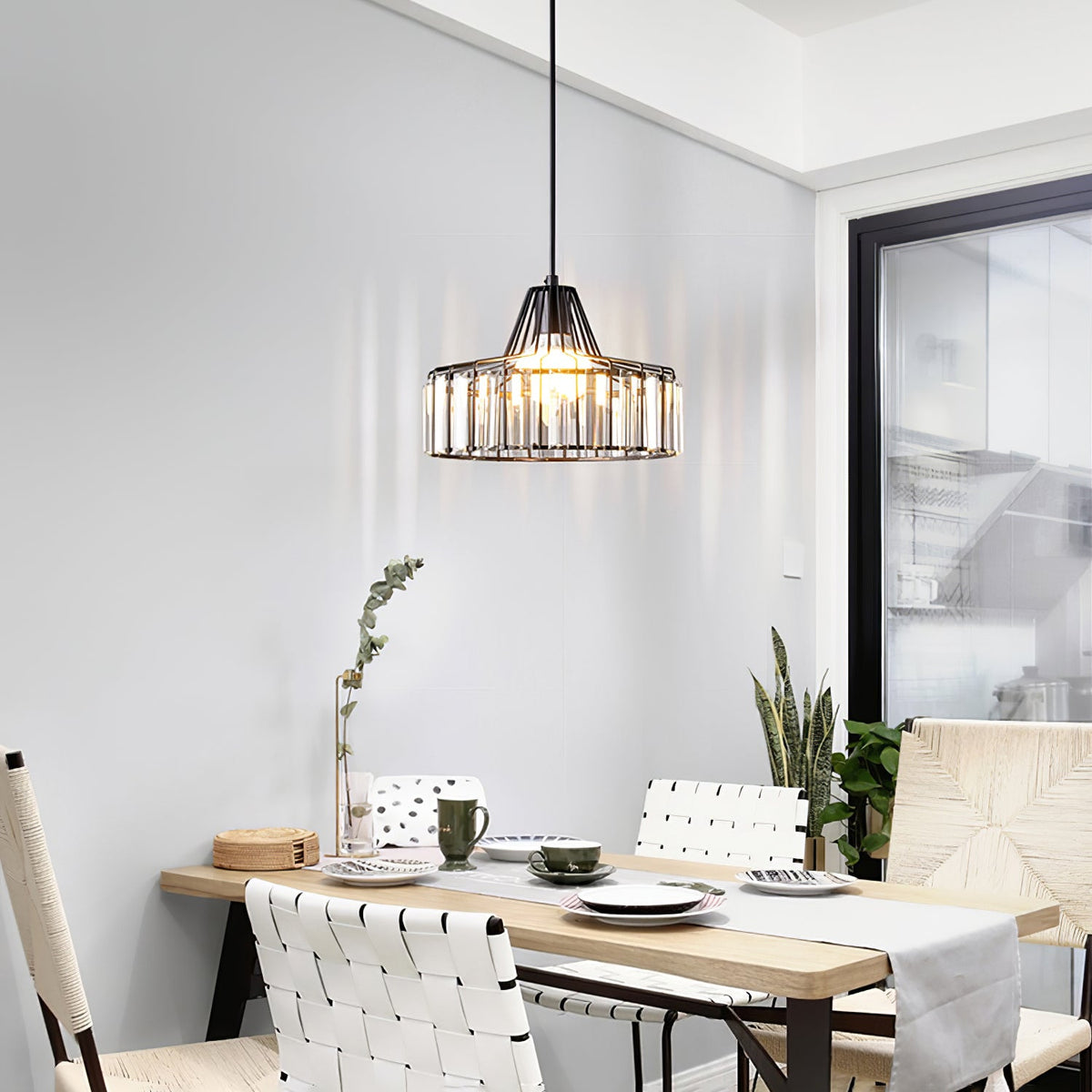 Modern Crystal Glass Kitchen Island Pendant Lights