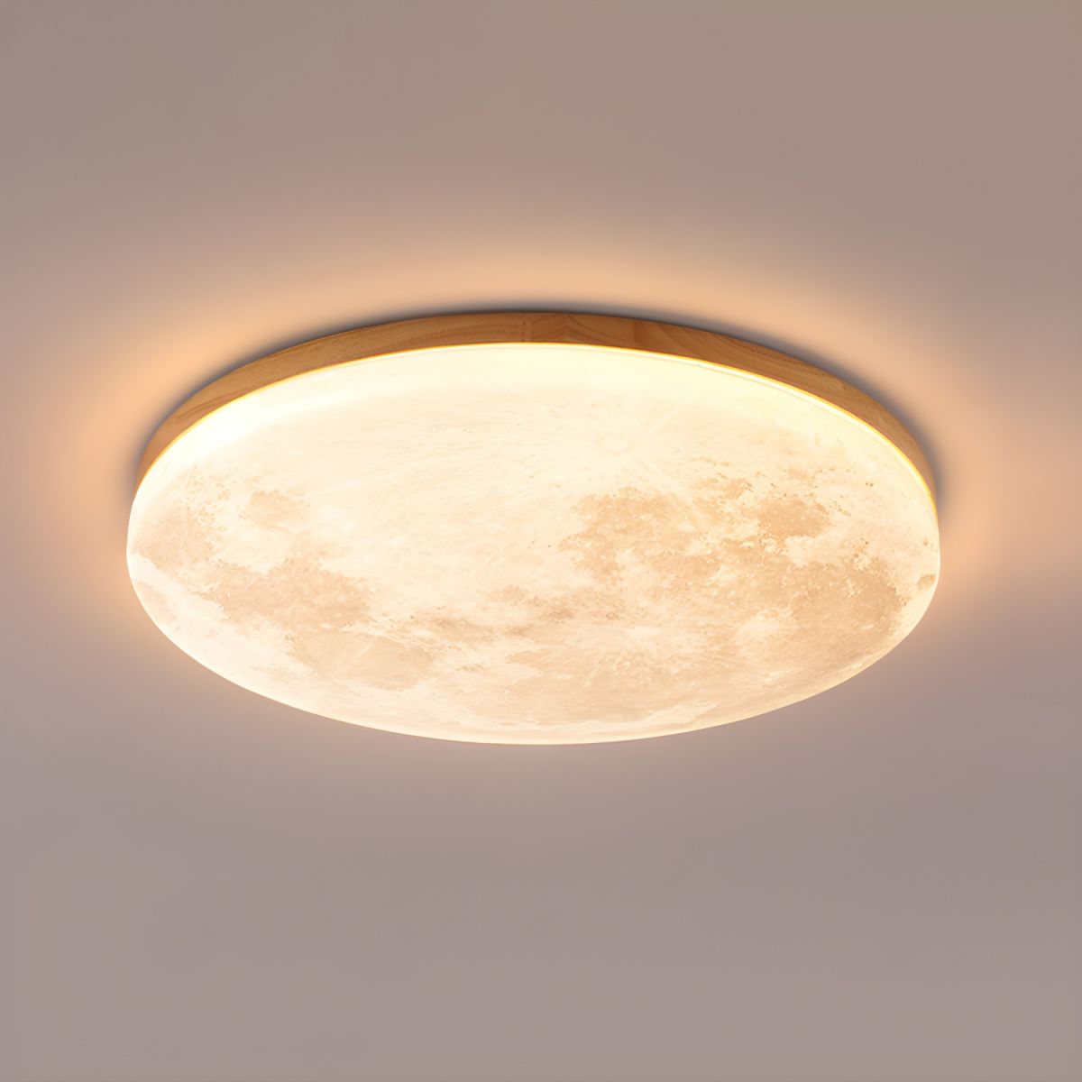 Simple Minimalist Moon Round LED Ceiling Light