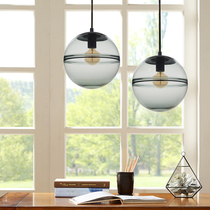 Nordic Clear Glass Ball Stained Pendant Lighting