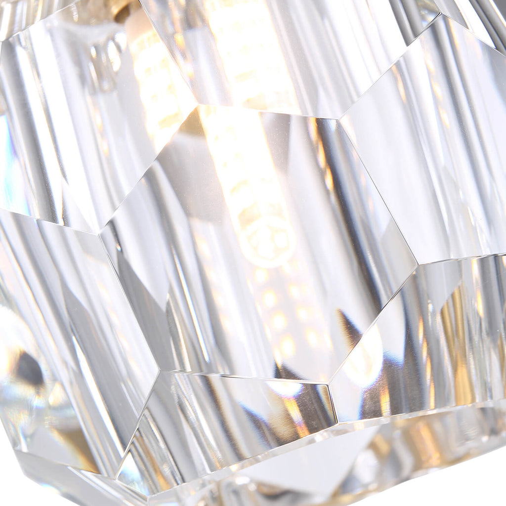 Nordic Luxury Minimalist Metal Crystal Ceiling Light