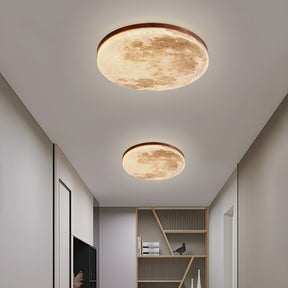 Simple Minimalist Moon Round LED Ceiling Light