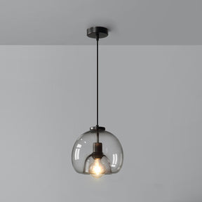 Modern Retro Copper Glass Hallway Pendant Light