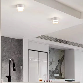 Compact Black and White Hallway LED Ceiling Downlights