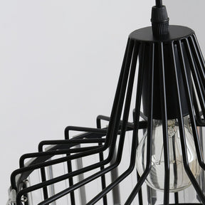 Modern Black Crystal Pendant Light