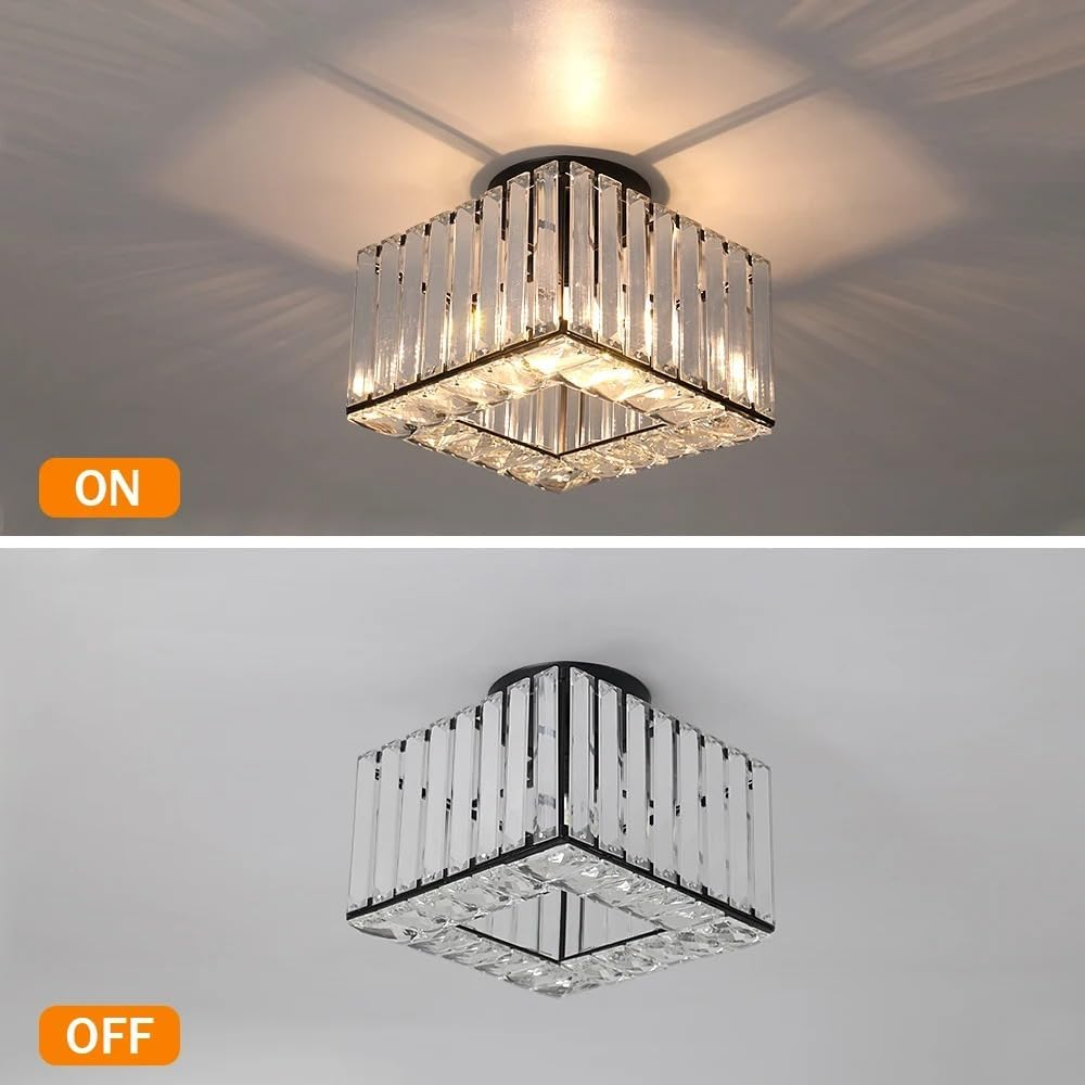 Crystal Modern Hallway Ceiling Light Fixture