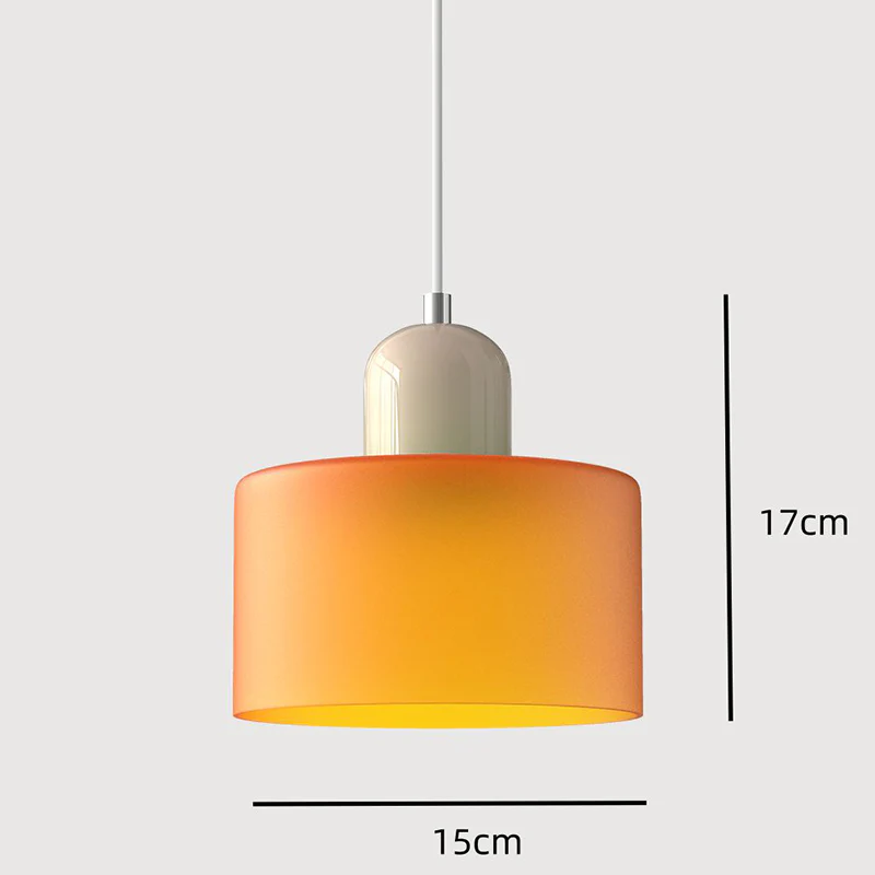 Simple Bauhaus Glass Conservatory Area Pendant Light