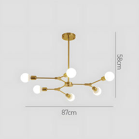 Elegant Iron Craft Living Room Flush Mount Ceiling Light