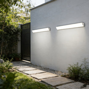 Set of 2 Minimalist Outdoor Waterproof LED Wall Light
