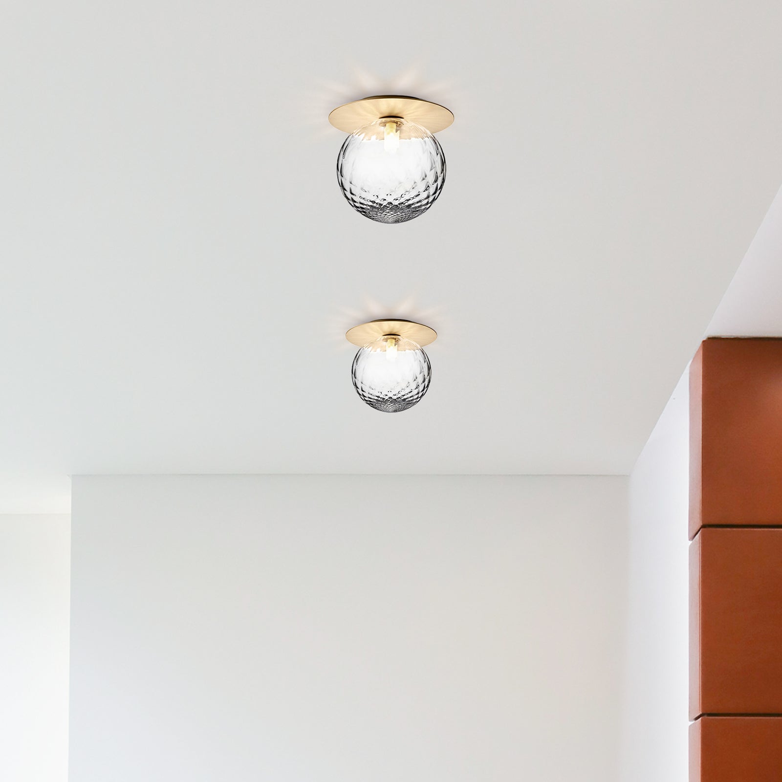 Modern Hallway Glass Ceiling Lights