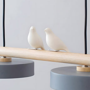 Modern LED Pendant Lamps for Kitchen Nordic Wood Ceiling Hanging lamp