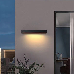 Minimalist Waterproof Aluminum Black LED Outdoor Wall Lights