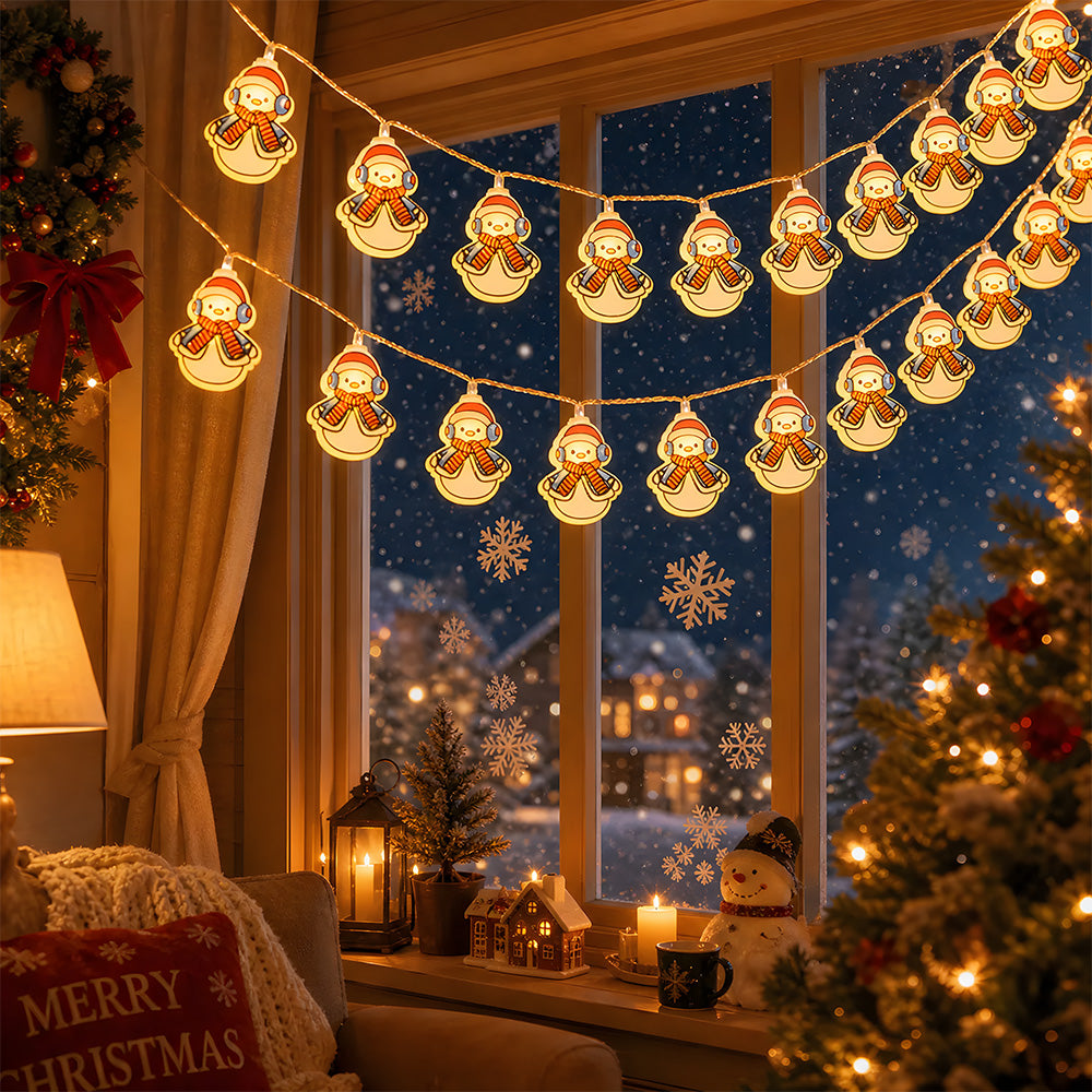 Santa Claus Christmas Tree Snowman Decorative String Lights