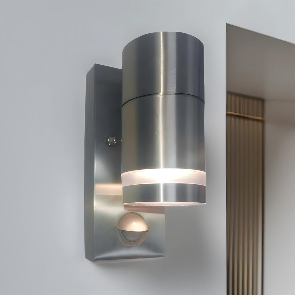 Cylindrical Wall-mounted Stainless Steel Outdoor Wall Lights for Living Room